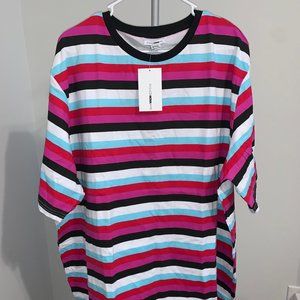 A Stripe T-shirt Mens Plus